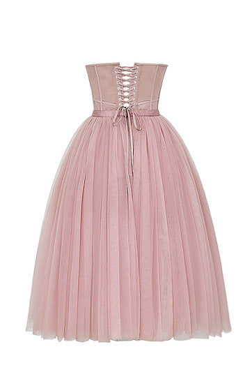 Aura — Vestido midi corset