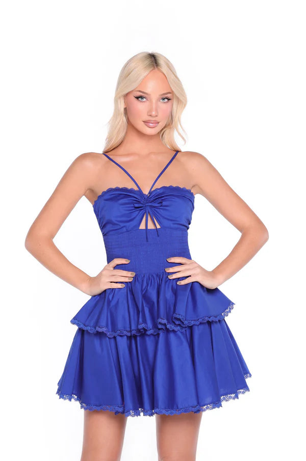 Delia — Vestido mini encauchado