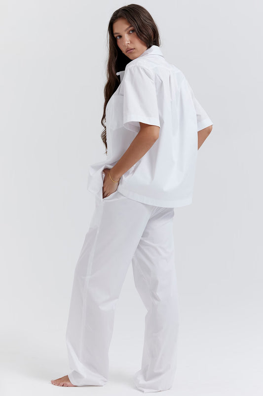 Francine — Conjunto playero: camisa y pantalón