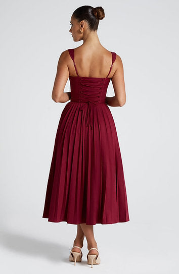 Hilary — Vestido midi corset