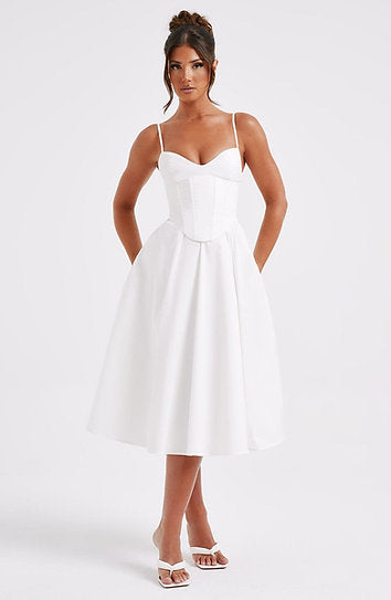 Marcelline — Vestido midi corset
