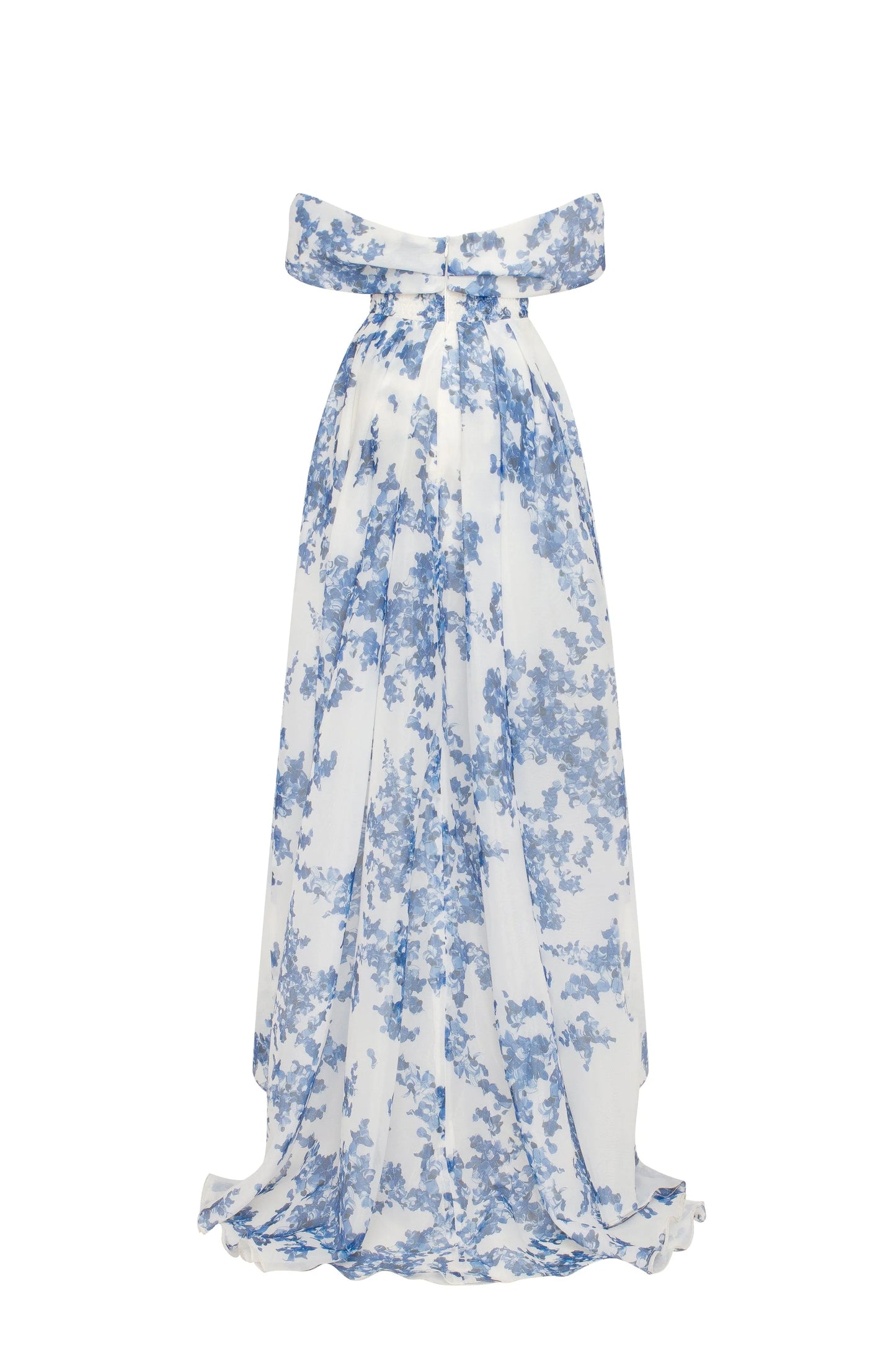 Milana — Vestido maxi mangas caídas