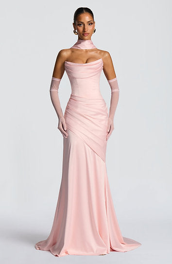 Minerva — Vestido maxi corset