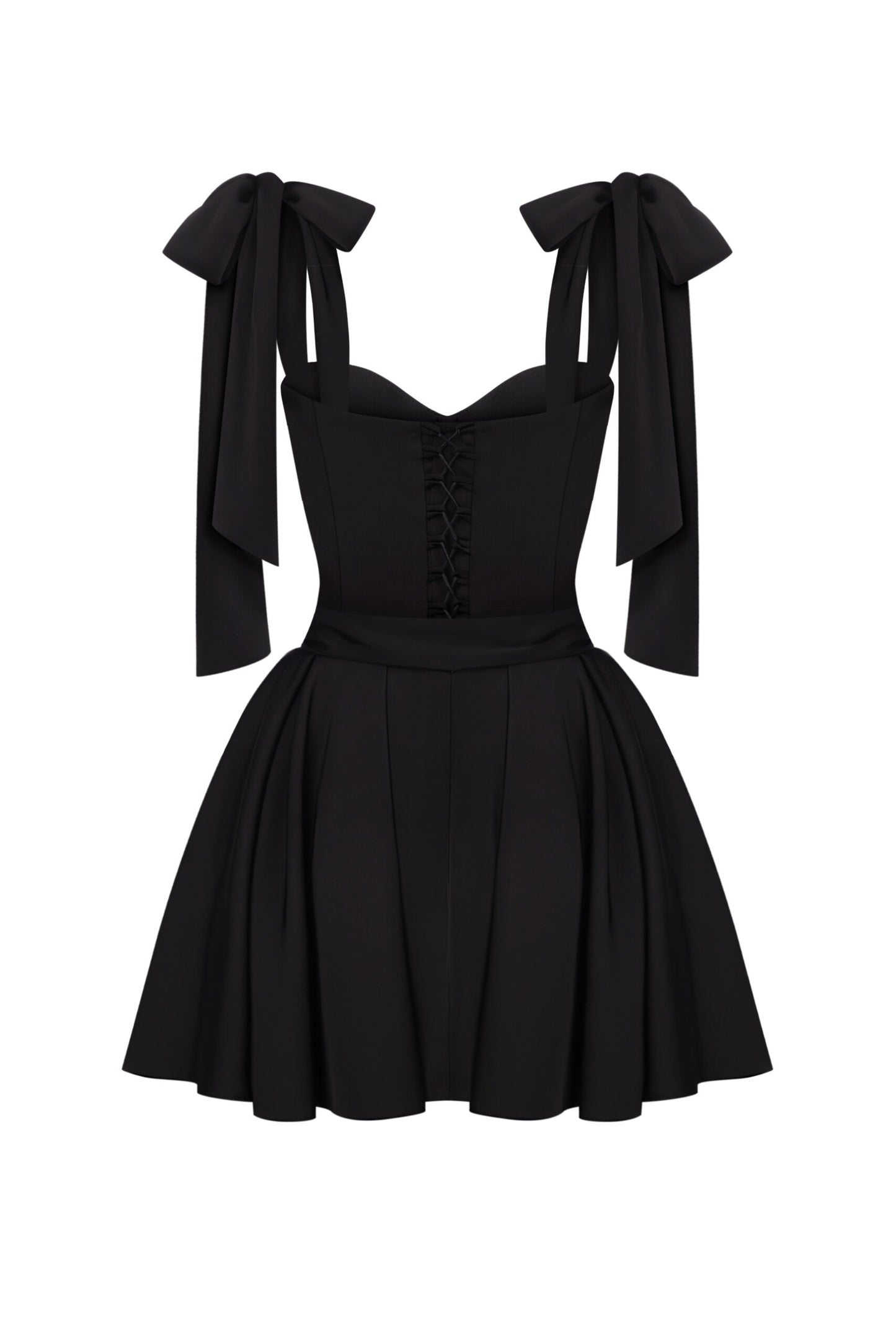 Nelia — Vestido mini corset con lazos