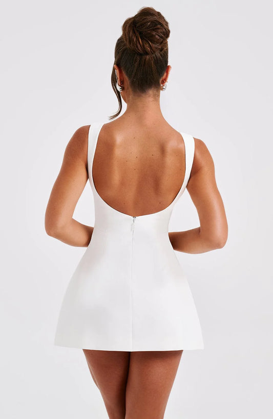 Vera — Vestido mini espalda descubierta