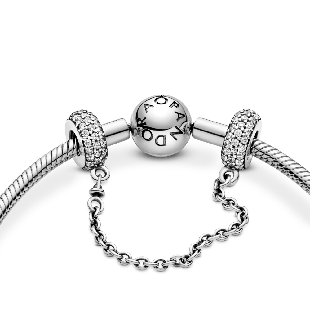 Cadena de seguridad con circonitas