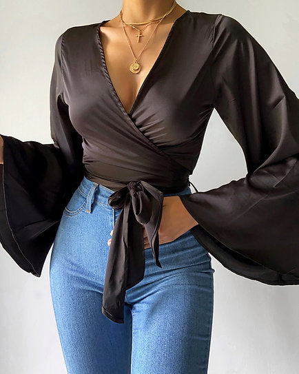 Abby — Blusa con lazo