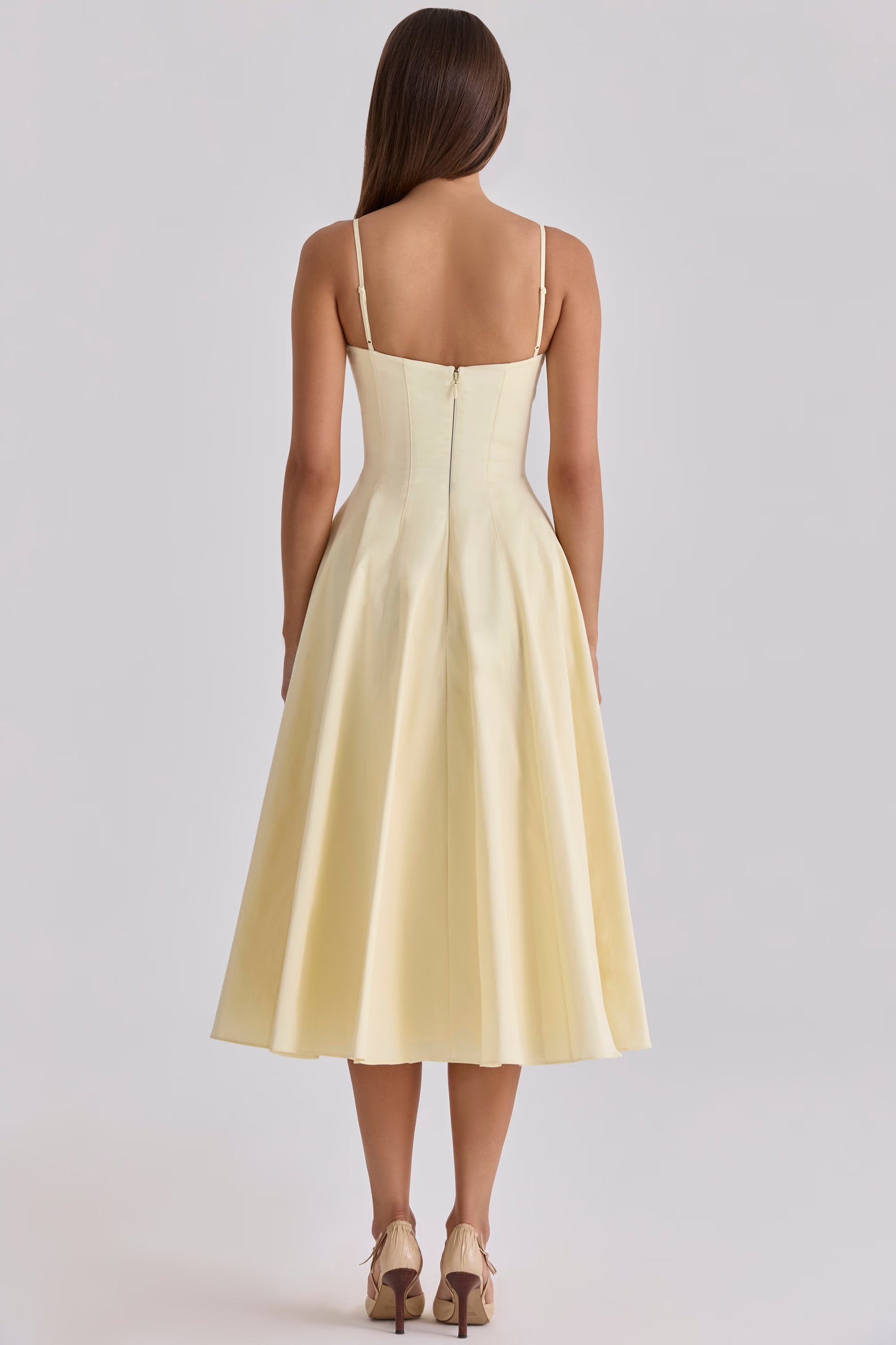 Addison — Vestido midi con bolsillos