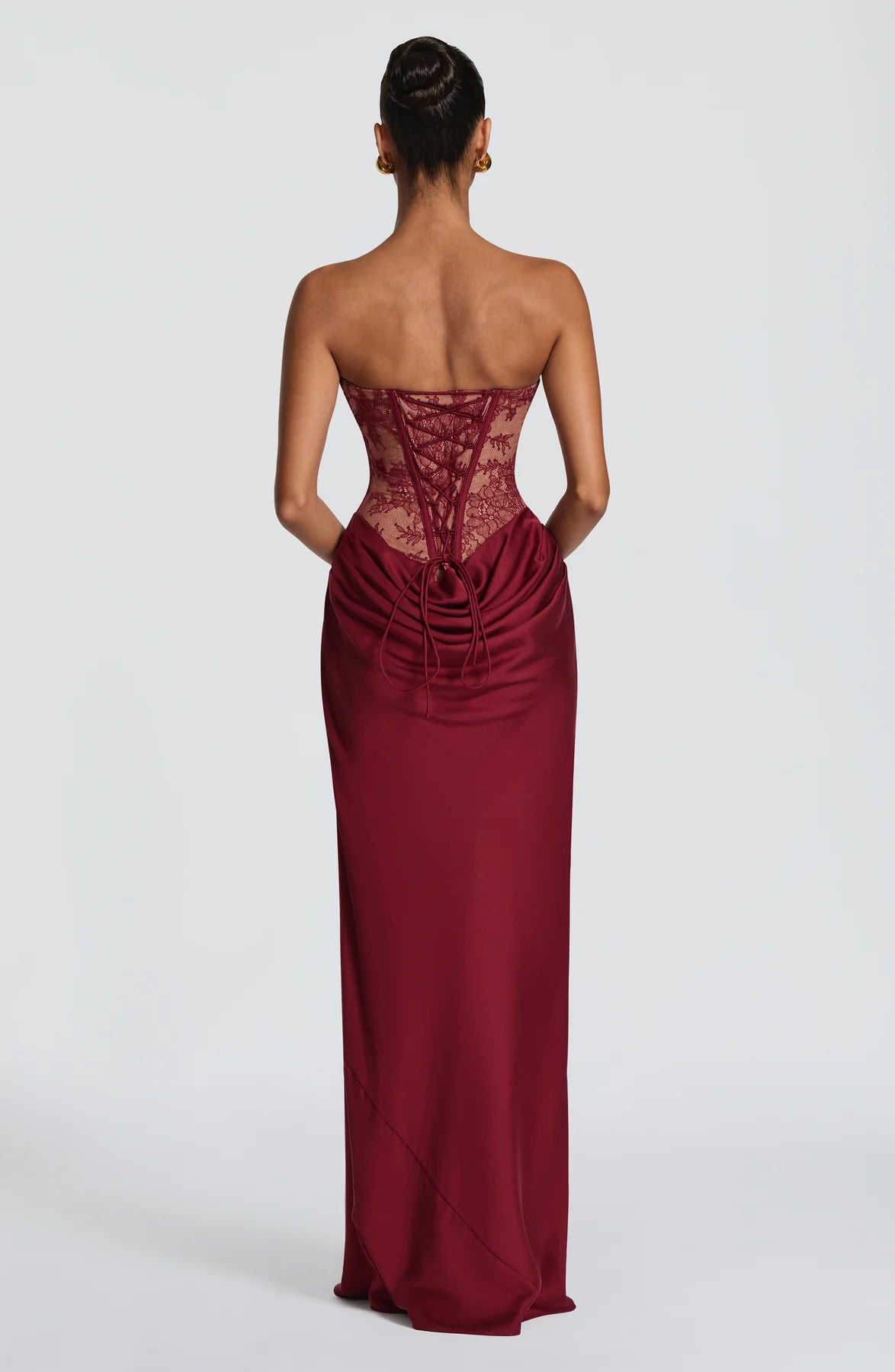 Amaia — Vestido maxi corset