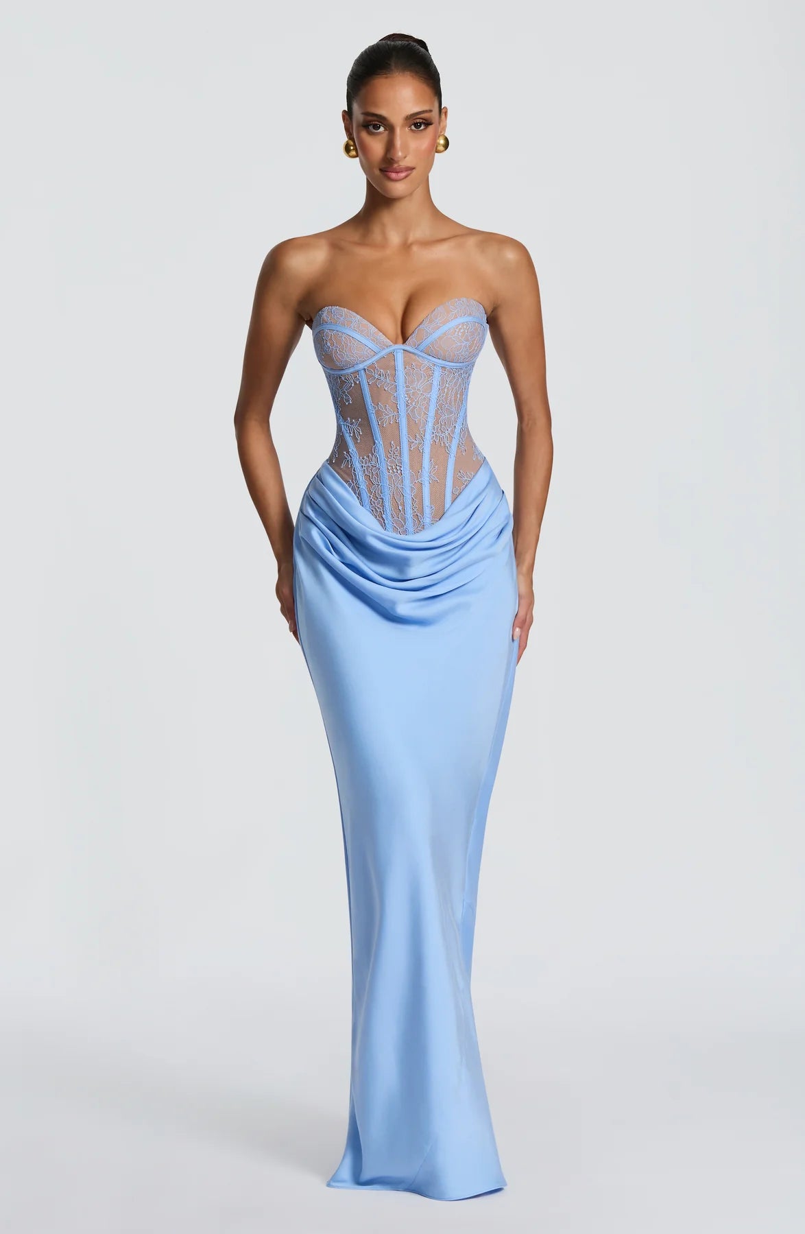 Amaia — Vestido maxi corset