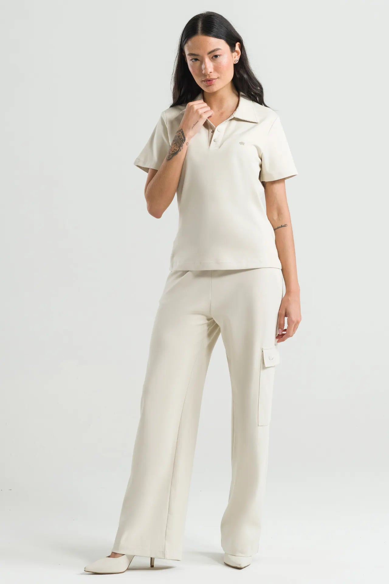 Anais — Uniforme con pantalón encauchado