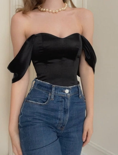 Annia | Taylor — Corset mangas caídas