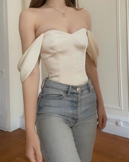 Annia | Taylor — Corset mangas caídas