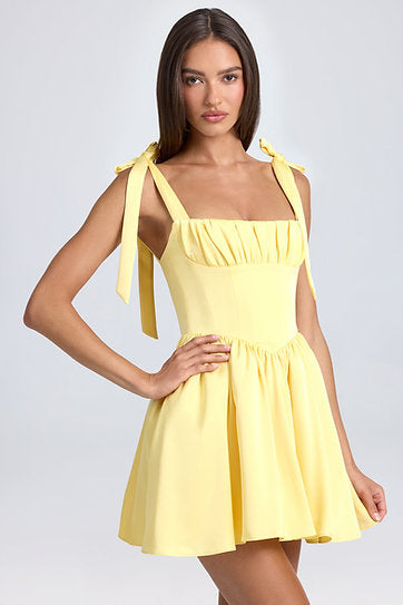 Ashley — Vestido mini corset con lazos