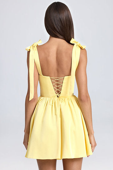 Ashley — Vestido mini corset con lazos