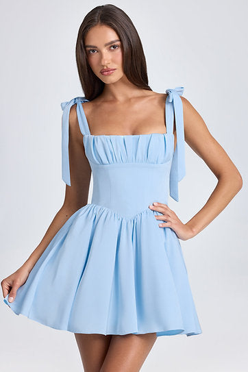 Ashley — Vestido mini corset con lazos