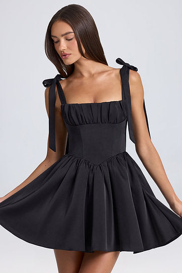 Ashley — Vestido mini corset con lazos