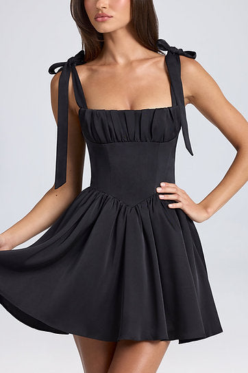 Ashley — Vestido mini corset con lazos