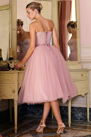 Aura — Vestido midi corset