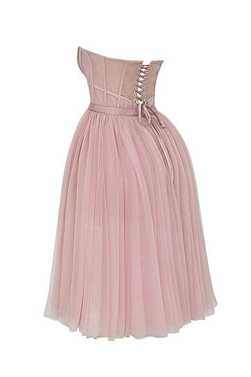 Aura — Vestido midi corset