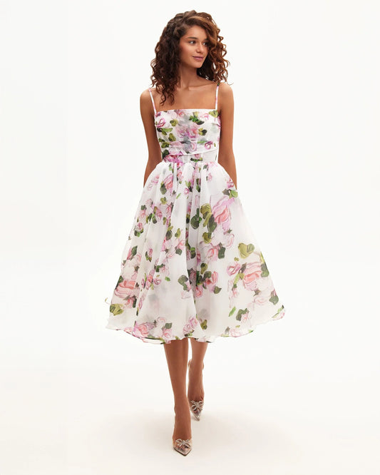 Bellarose — Vestido midi corset