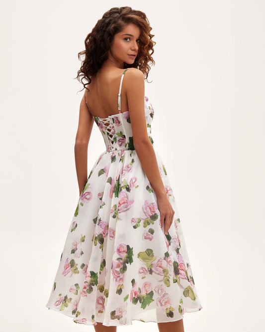 Bellarose — Vestido midi corset