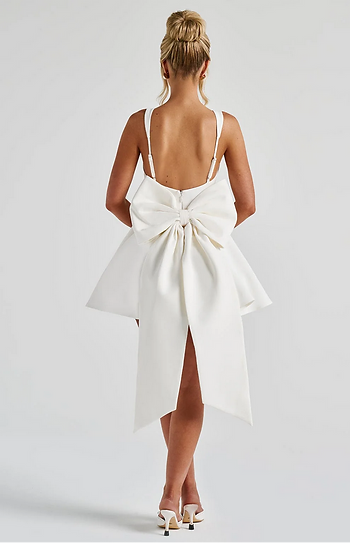 Brenda — Vestido mini con moño