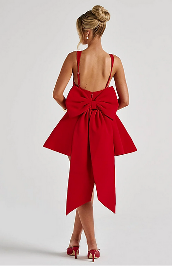 Brenda — Vestido mini con moño