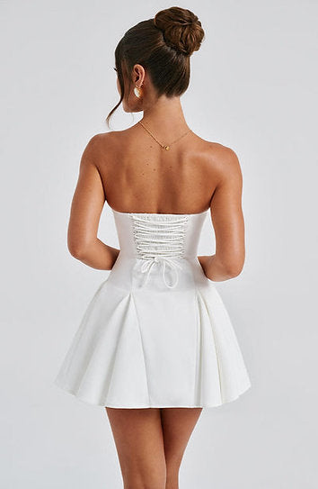 Brooke — Vestido mini corset con moño