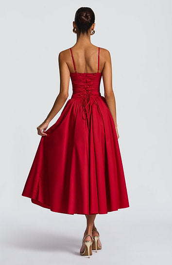 Caroline — Vestido midi corset