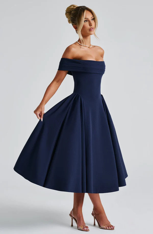 Celine — Vestido midi con volantes