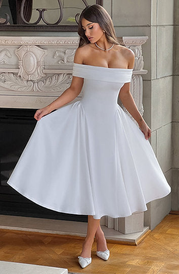 Celine — Vestido midi con volantes