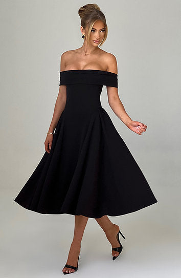 Celine — Vestido midi con volantes