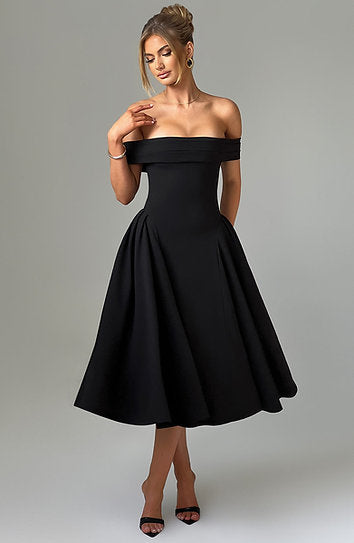 Celine — Vestido midi con volantes