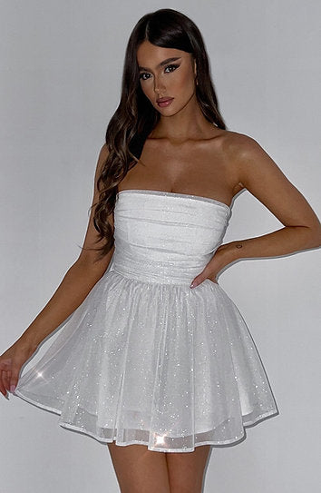 Charlize — Vestido mini con lazo