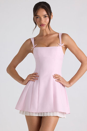 Clarisse — Vestido mini con lazos