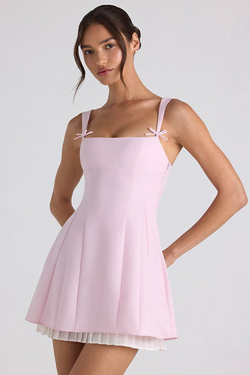 Clarisse — Vestido mini con lazos