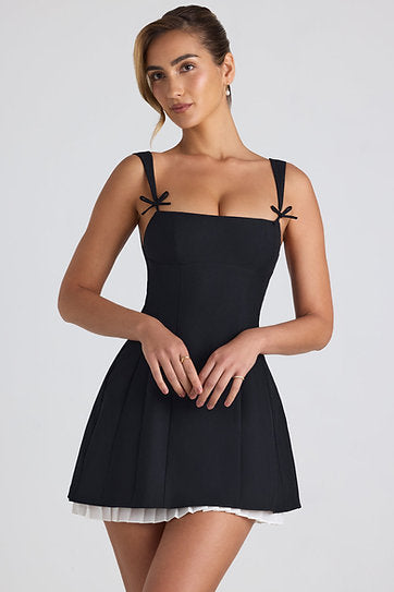 Clarisse — Vestido mini con lazos