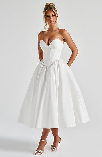 Daisy — Vestido midi corset