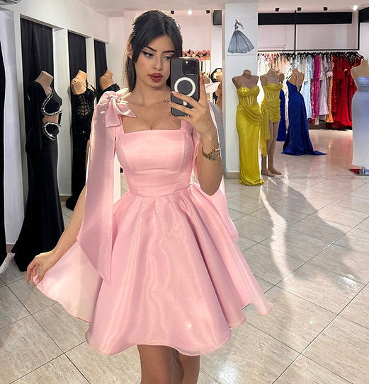 Daphne — Vestido mini corset con lazos