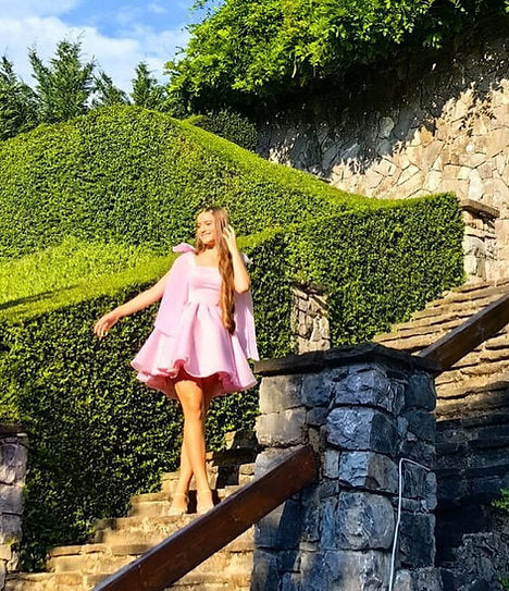 Daphne — Vestido mini corset con lazos