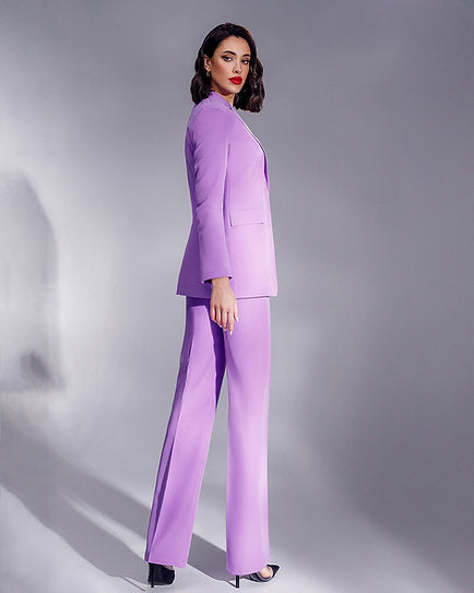 Denisse — Conjunto: blazer, chaleco y pantalón bota recta