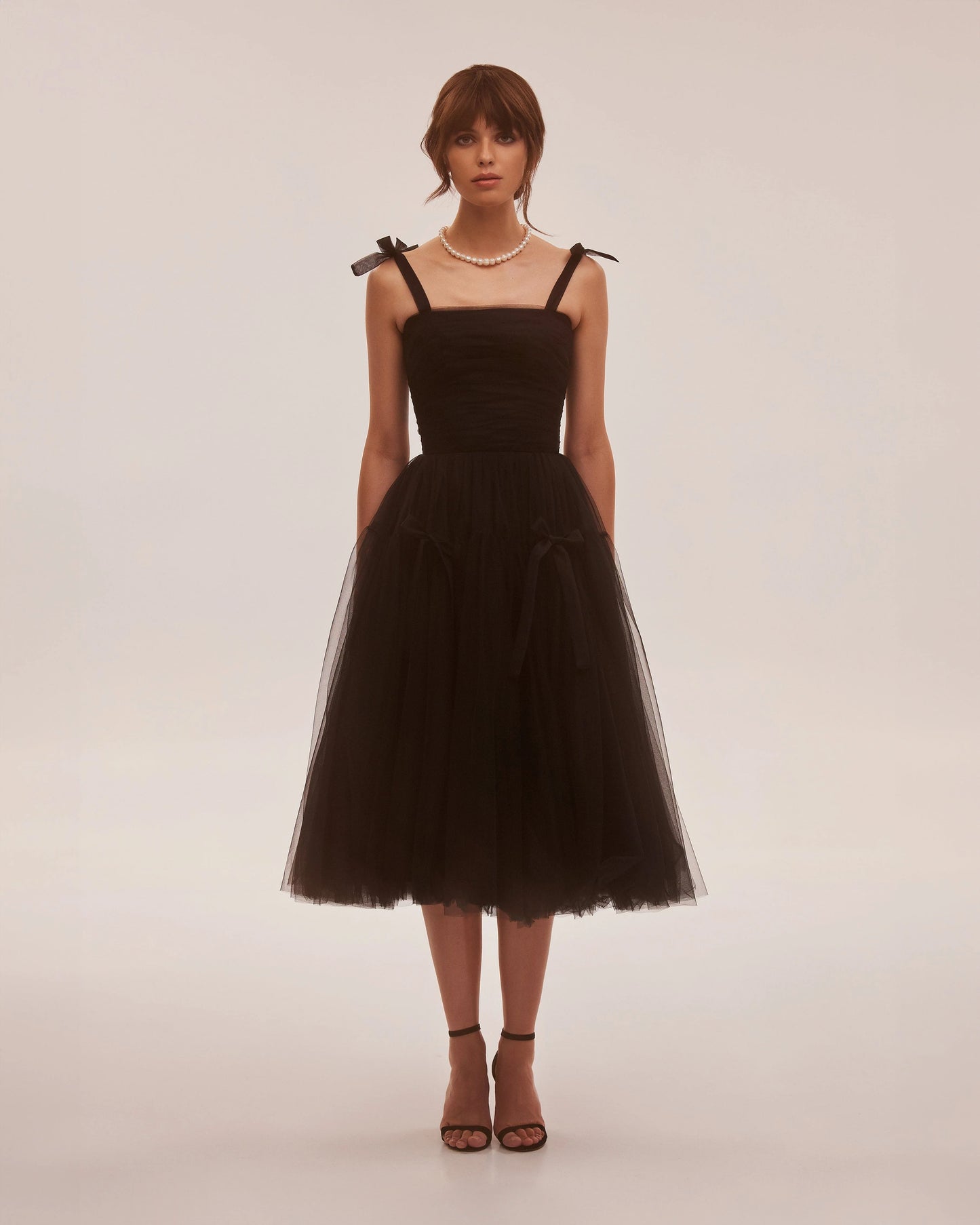 Donatella — Vestido corset midi con lazos