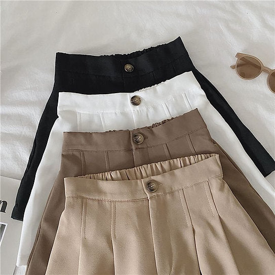 Donna — Short con pliegues