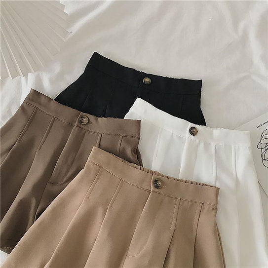 Donna — Short con pliegues