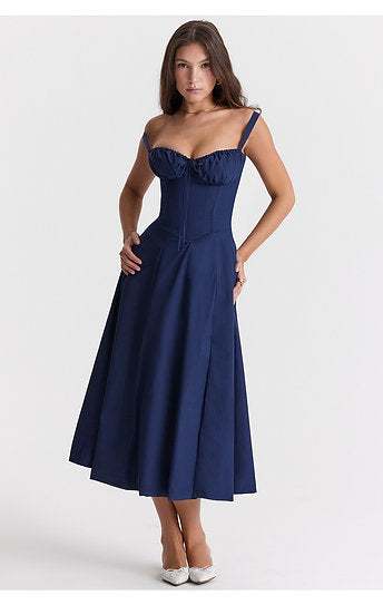 Elena — Vestido corset midi