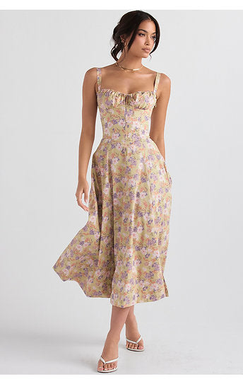 Elena — Vestido corset midi