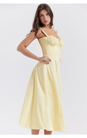 Elena — Vestido corset midi
