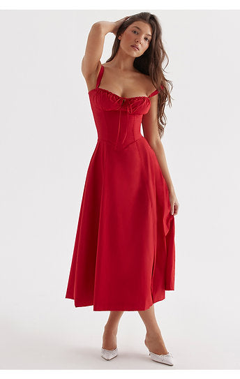 Elena — Vestido corset midi