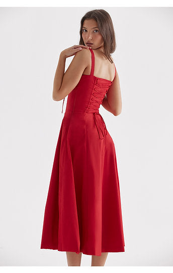 Elena — Vestido corset midi